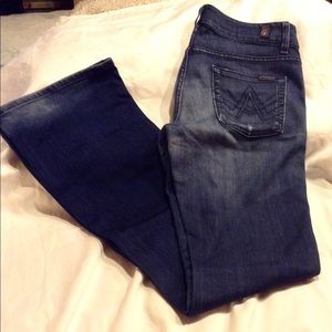 7 For All Makind A Pocket boot cut jeans